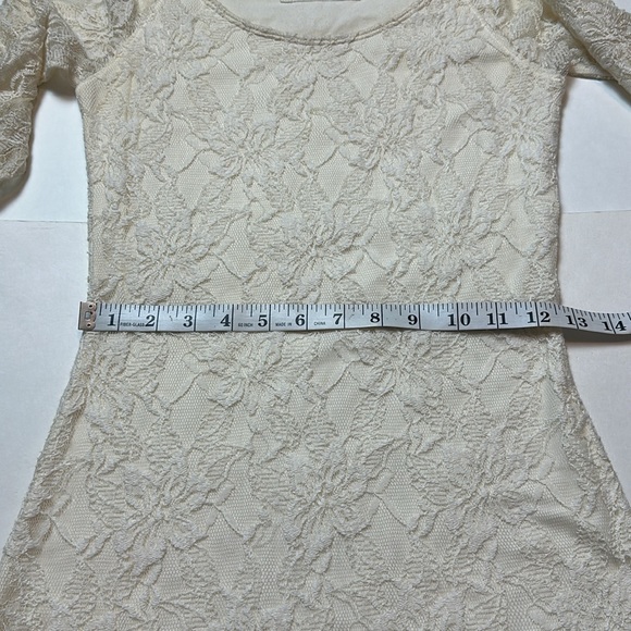 Abercrombie & Fitch Long Sleeve Lace Body-Con Mini Dress Size Small - Picture 10 of 16